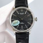 ROLEX Geneve Cellini Replica with Black Dial Stainless Steel Classical Advanced 39*10MM Black Watch